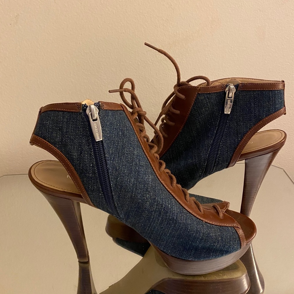 Marc Fisher Platform Open Toe Booties